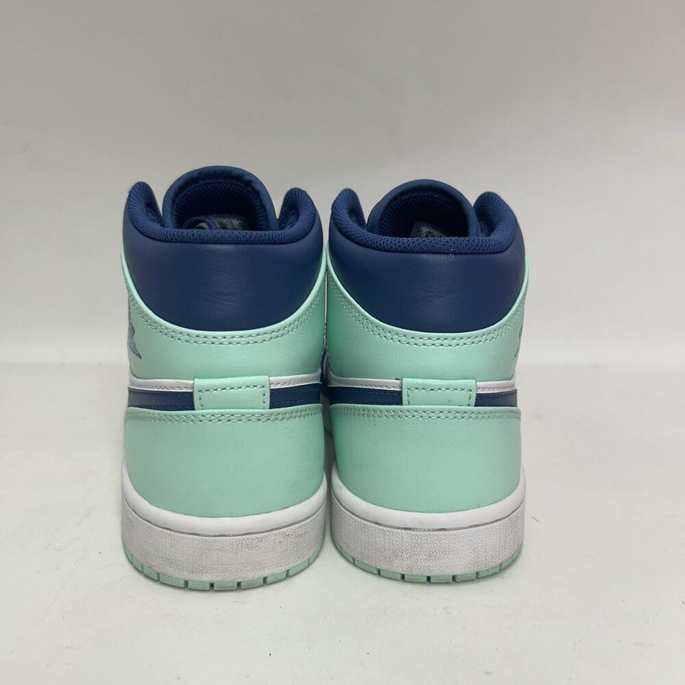 Nike Air Jordan 1 Retro Mid “Blue Mint Mystic Navy White” - Picture 5 of 8